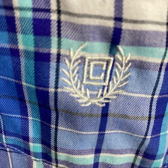 Chaps Easy Care Twill Plaid Shirt. Size Large - Picture 2 of 4